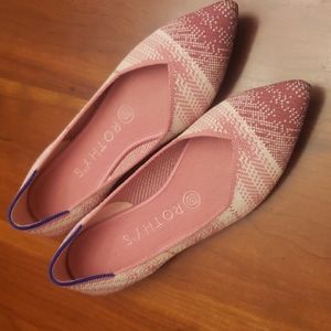 Limited Edition rare breast cancer awareness Rothys size 7.5